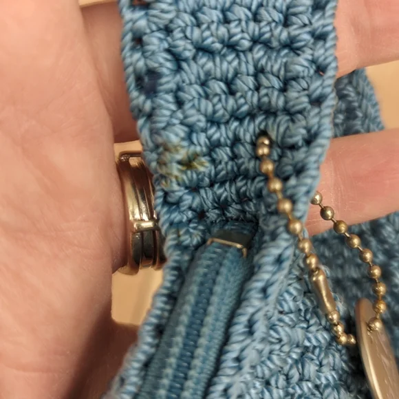 The Sak Blue Crochet Shoulder Bag - Picture 11 of 12